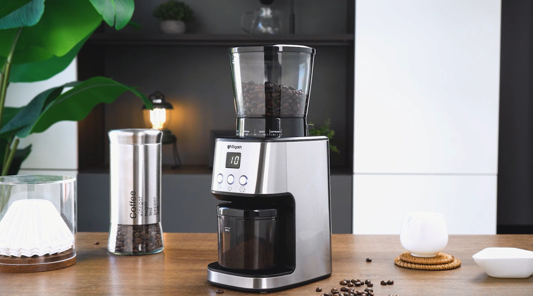 What factors should you consider when selecting a coffee grinder?